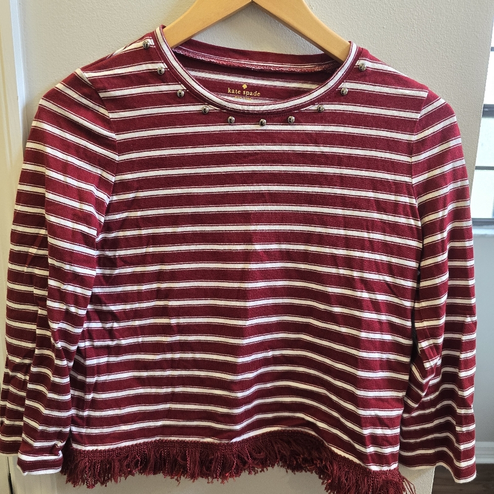 kate spade Cotton Fringed Shirt